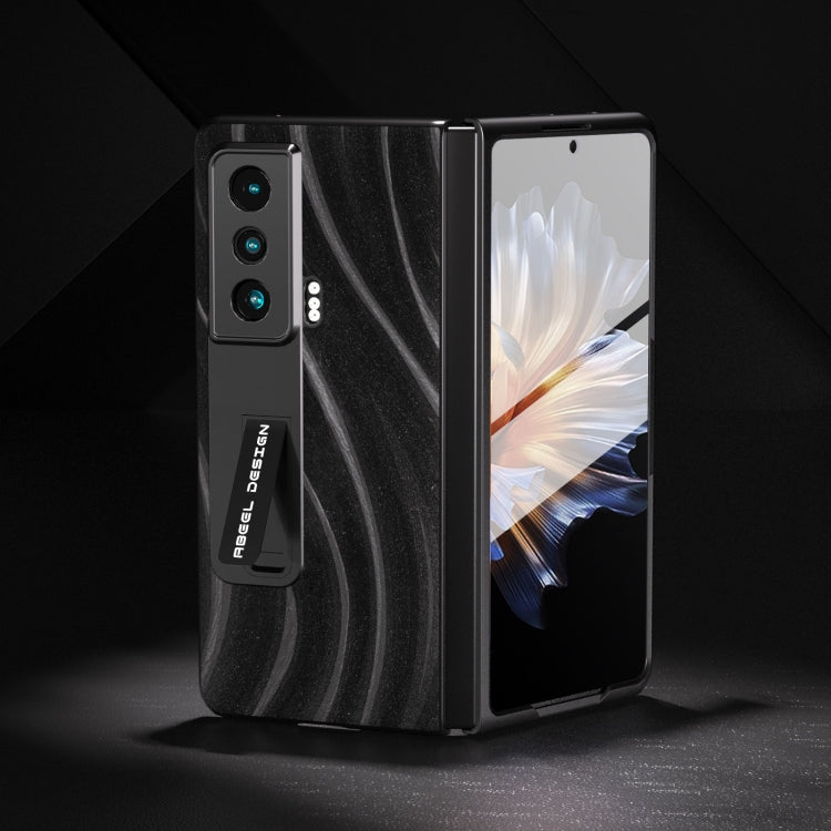 For Honor Magic Vs Galactic Pattern Integrated Protective Phone Case with Holder(Black) - Honor Cases by PMC TechLife | Online Shopping South Africa | PMC TechLife | Buy Now Pay Later Mobicred