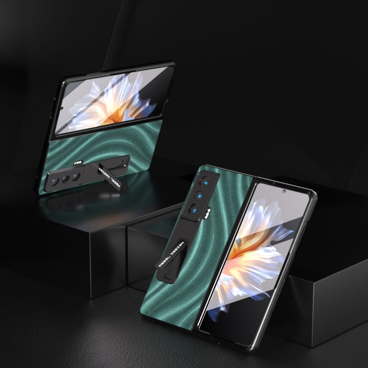 For Honor Magic Vs Galactic Pattern Integrated Protective Phone Case with Holder(Green) - Honor Cases by PMC TechLife | Online Shopping South Africa | PMC TechLife | Buy Now Pay Later Mobicred