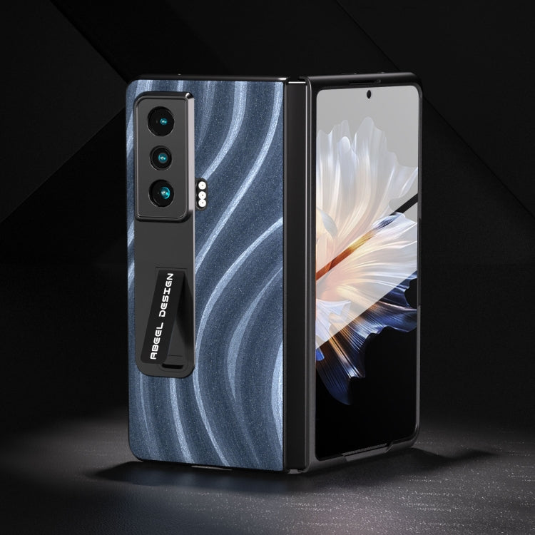 For Honor Magic Vs Galactic Pattern Integrated Protective Phone Case with Holder(Blue) - Honor Cases by PMC TechLife | Online Shopping South Africa | PMC TechLife | Buy Now Pay Later Mobicred