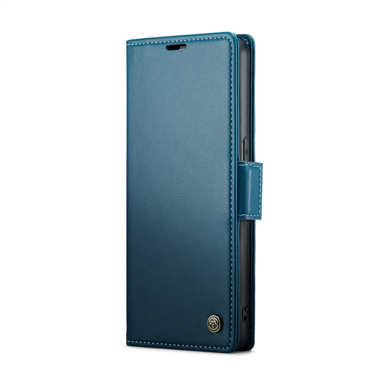 For OPPO Reno7 4G Indonesia/F21 Pro 4G/Reno8 4G CaseMe 023 Butterfly Buckle Litchi Texture RFID Anti-theft Leather Phone Case(Blue) - OPPO Cases by CaseMe | Online Shopping South Africa | PMC Jewellery | Buy Now Pay Later Mobicred