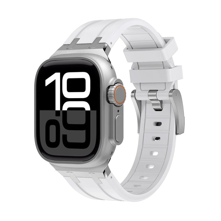 AP Silicone Watch Band For Apple Watch Series 10 46mm(Silver White) - free shipping - PMC TechLife - Order now!