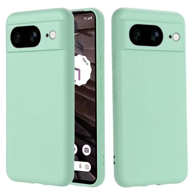 For Google Pixel 8 Pure Color Liquid Silicone Shockproof Phone Case(Green) - free shipping - PMC TechLife - Order now!