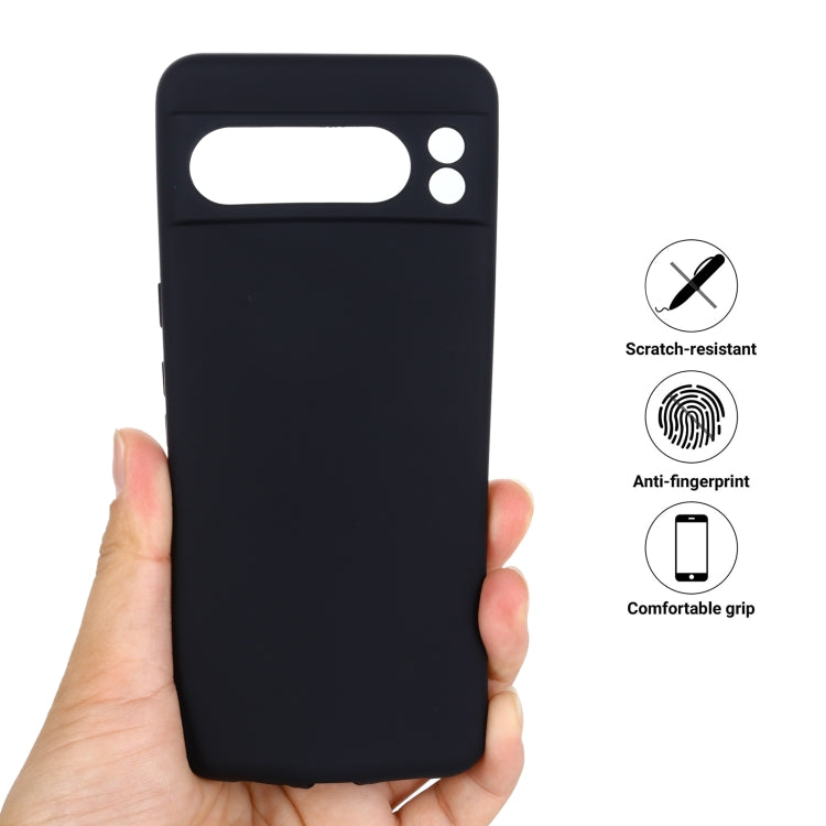 For Google Pixel 8 Pro Pure Color Liquid Silicone Shockproof Phone Case(Black) - free shipping - PMC TechLife - Order now!