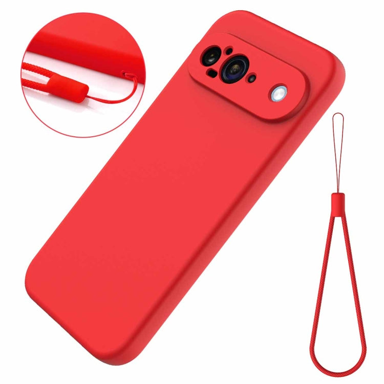 For Google Pixel 9 Pure Color Liquid Silicone Shockproof Phone Case(Red) - Google Cases by PMC Jewellery | Online Shopping South Africa | PMC Jewellery | Buy Now Pay Later Mobicred