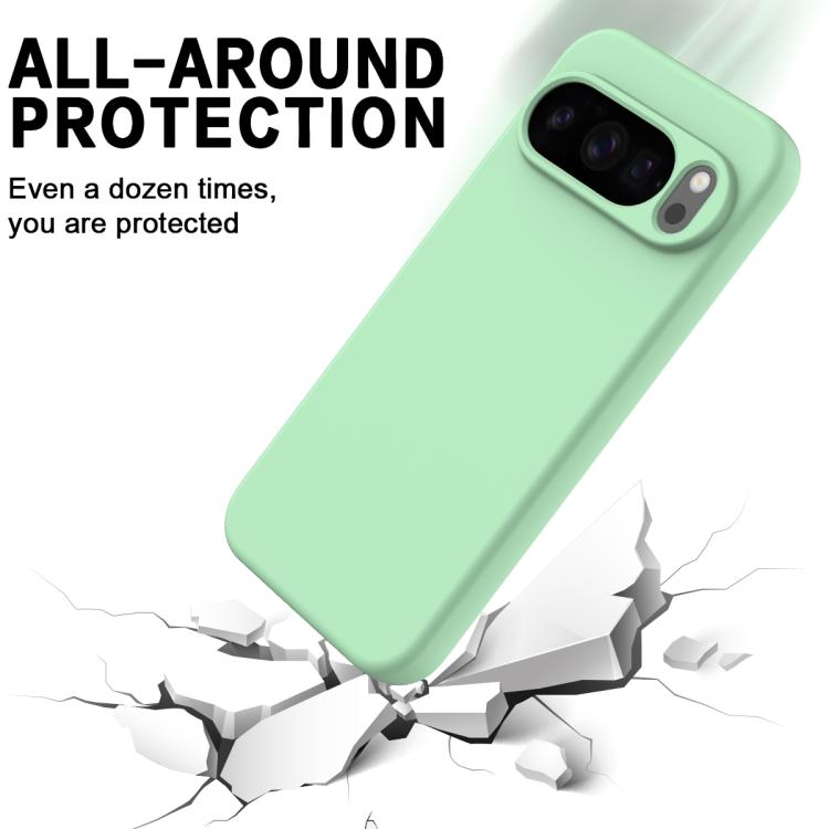 For Google Pixel 10 Pro XL Pure Color Liquid Silicone Shockproof Phone Case(Green) - free shipping - PMC TechLife - Order now!
