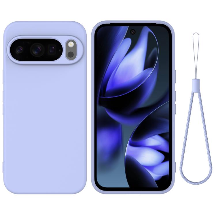 For Google Pixel 10 Pro XL Pure Color Liquid Silicone Shockproof Phone Case(Purple) - free shipping - PMC TechLife - Order now!