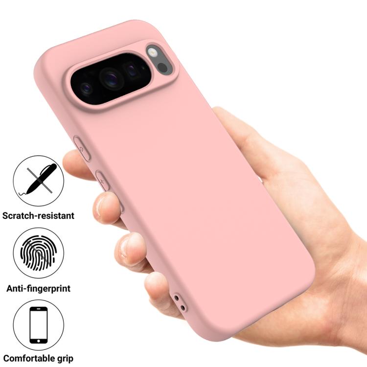 For Google Pixel 10 Pro XL Pure Color Liquid Silicone Shockproof Phone Case(Pink) - free shipping - PMC TechLife - Order now!