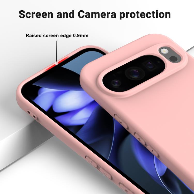 For Google Pixel 10 Pro XL Pure Color Liquid Silicone Shockproof Phone Case(Pink) - free shipping - PMC TechLife - Order now!