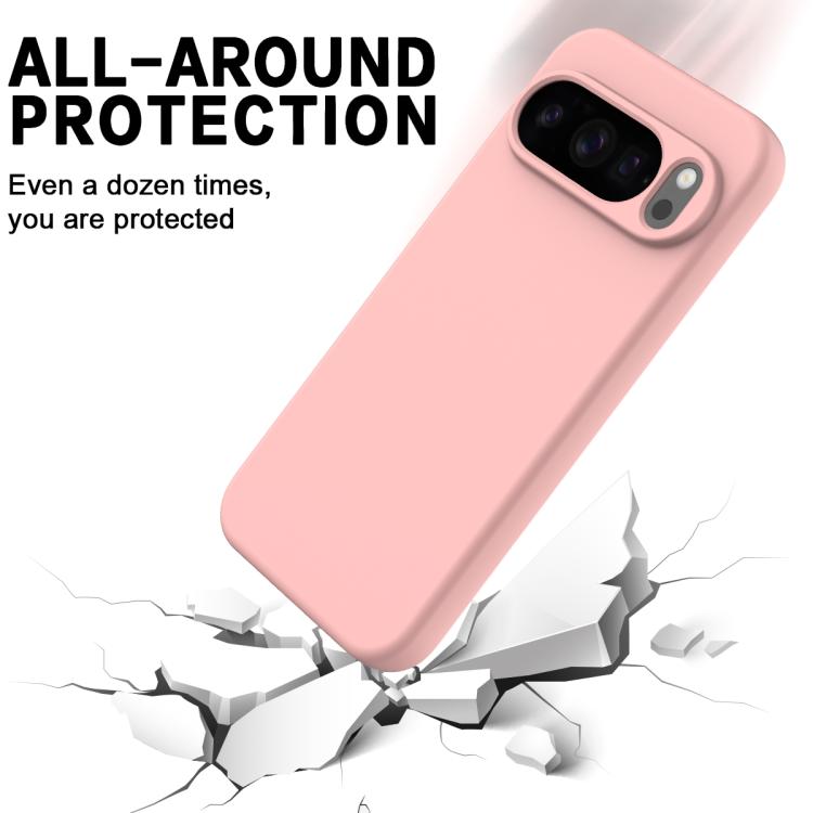 For Google Pixel 10 Pro XL Pure Color Liquid Silicone Shockproof Phone Case(Pink) - free shipping - PMC TechLife - Order now!