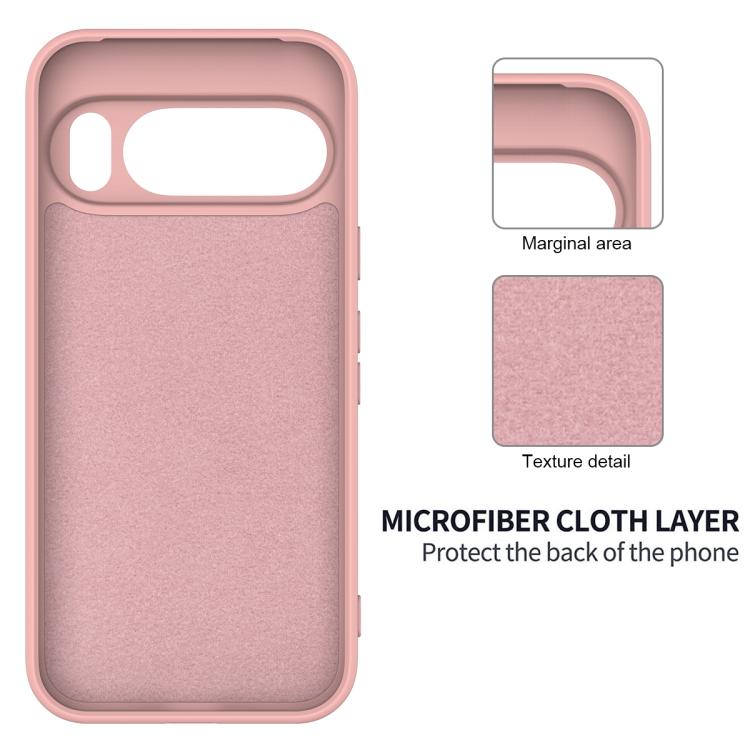 For Google Pixel 10 Pro XL Pure Color Liquid Silicone Shockproof Phone Case(Pink) - free shipping - PMC TechLife - Order now!