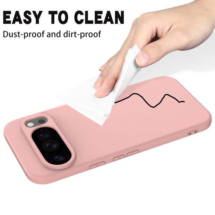 For Google Pixel 10 Pro XL Pure Color Liquid Silicone Shockproof Phone Case(Pink) - free shipping - PMC TechLife - Order now!