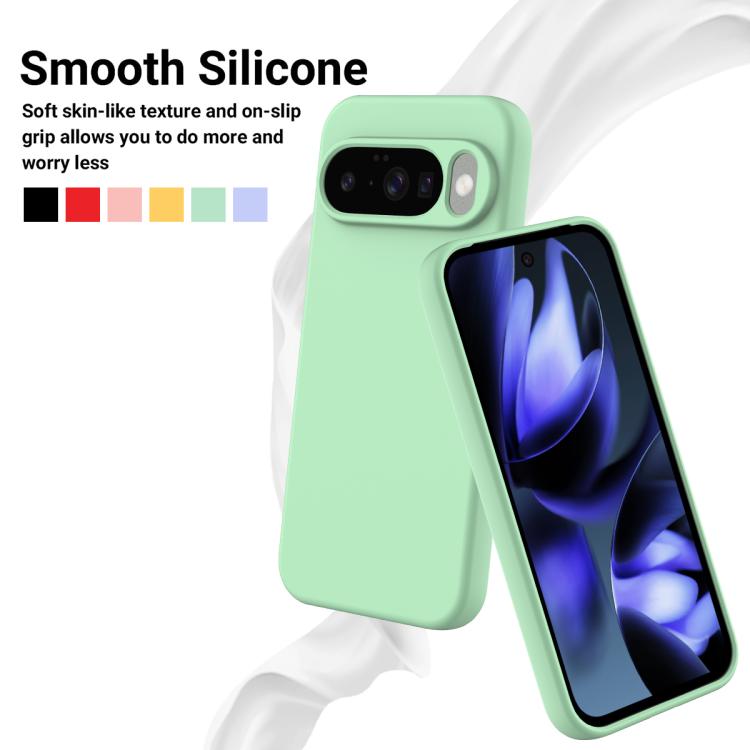 For Google Pixel 10 Pure Color Liquid Silicone Shockproof Phone Case(Green) - free shipping - PMC TechLife - Order now!