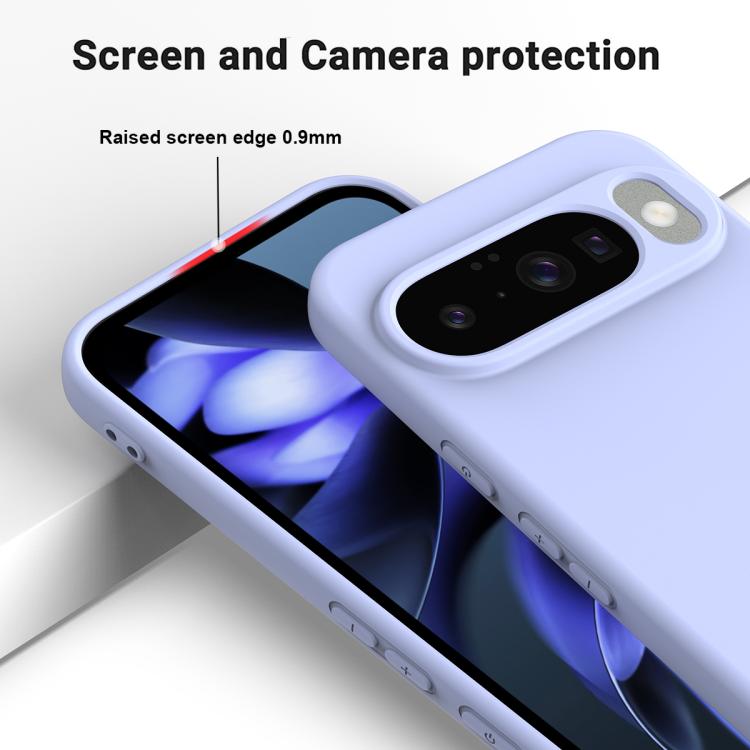 For Google Pixel 10 Pure Color Liquid Silicone Shockproof Phone Case(Purple) - free shipping - PMC TechLife - Order now!