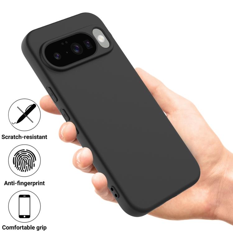 For Google Pixel 10 Pure Color Liquid Silicone Shockproof Phone Case(Black) - free shipping - PMC TechLife - Order now!