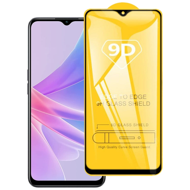 For OPPO A78 4G 9D Full Glue Screen Tempered Glass Film - OPPO Tempered Glass by PMC TechLife | Online Shopping South Africa | PMC TechLife | Buy Now Pay Later Mobicred