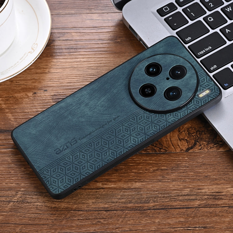 For vivo X100 Pro AZNS 3D Embossed Skin Feel Phone Case(Dark Green) - X100 Pro Cases by AZNS | Online Shopping South Africa | PMC Jewellery | Buy Now Pay Later Mobicred