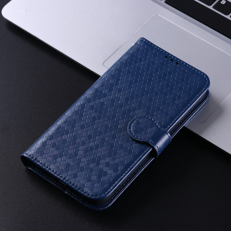 For Google Pixel 9 Pro Honeycomb Dot Texture Leather Phone Case(Blue) - Google Cases by PMC Jewellery | Online Shopping South Africa | PMC Jewellery | Buy Now Pay Later Mobicred