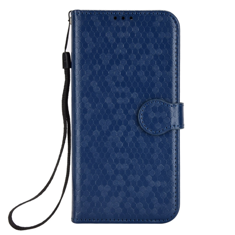 For Google Pixel 9 Pro XL Honeycomb Dot Texture Leather Phone Case(Blue) - Google Cases by PMC Jewellery | Online Shopping South Africa | PMC Jewellery | Buy Now Pay Later Mobicred