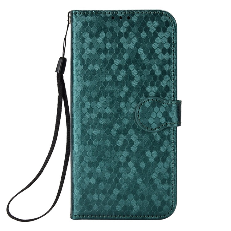 For Google Pixel 9 Pro XL Honeycomb Dot Texture Leather Phone Case(Green) - Google Cases by PMC TechLife | Online Shopping South Africa | PMC TechLife | Buy Now Pay Later Mobicred