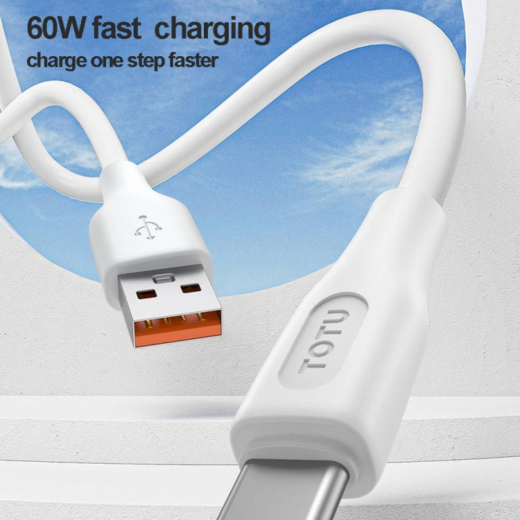 TOTU CB-4 Series USB to 8 Pin Fast Charge Data Cable, Length:1m(White) - Normal Style Cable by TOTUDESIGN | Online Shopping South Africa | PMC Jewellery | Buy Now Pay Later Mobicred