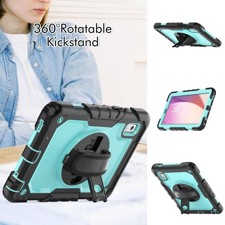 For Lenovo Tab M9 Silicone Hybrid PC Tablet Case with Shoulder Strap(Light Blue PC) - Lenovo by PMC TechLife | Online Shopping South Africa | PMC TechLife | Buy Now Pay Later Mobicred