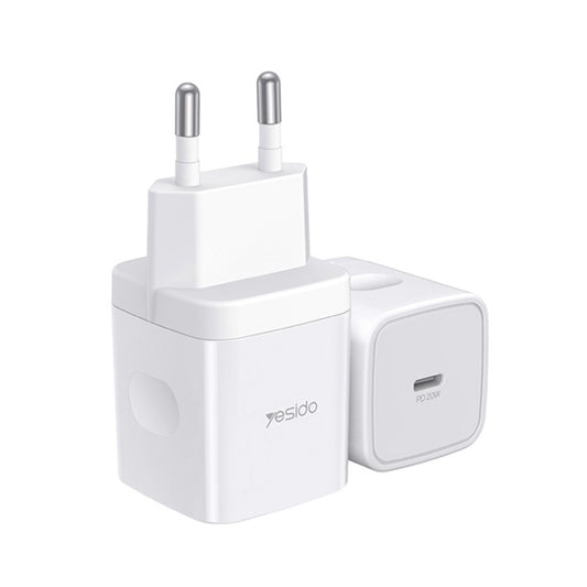 Yesido YC-30 PD 20W Type-C Port Mini Travel Fast Charger(EU Plug) - USB Charger by Yesido | Online Shopping South Africa | PMC Jewellery | Buy Now Pay Later Mobicred