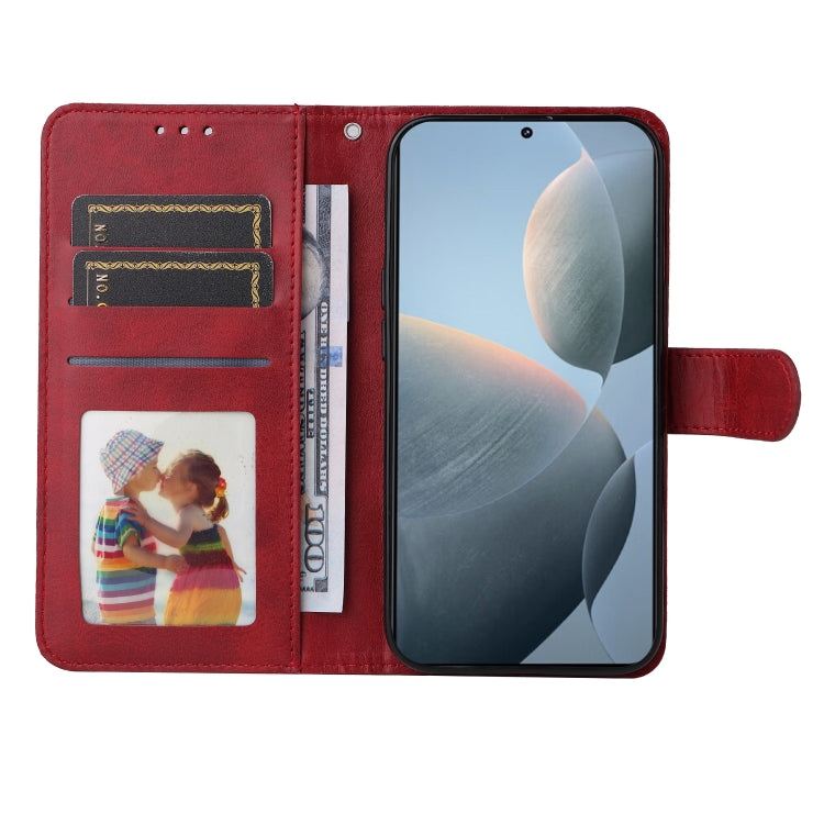 For Xiaomi Redmi K70 / K70 Pro Classic Calf Texture Flip Leather Phone Case(Red) - K70 Pro Cases by PMC Jewellery | Online Shopping South Africa | PMC Jewellery | Buy Now Pay Later Mobicred