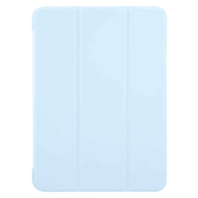 For iPad Air 11 2024 GEBEI 3-folding Holder Shockproof Flip Leather Tablet Case(Sky Blue) - iPad Air 11 2024 Cases by GEBEI | Online Shopping South Africa | PMC Jewellery | Buy Now Pay Later Mobicred