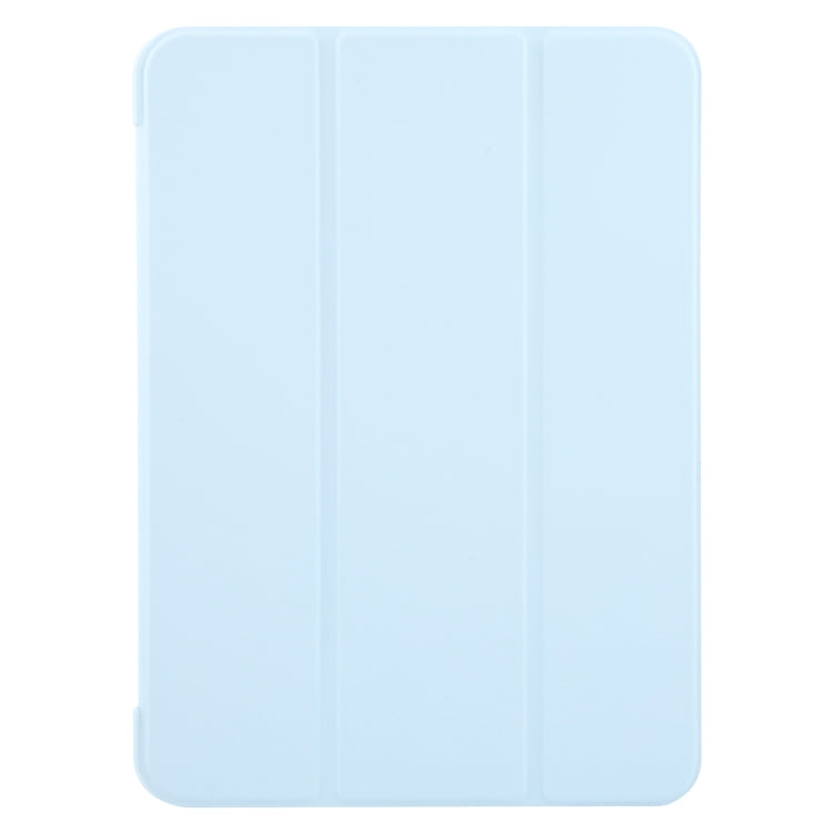 For iPad Air 13 2024 GEBEI 3-folding Holder Shockproof Flip Leather Tablet Case(Sky Blue) - iPad Air 13 2024 Cases by GEBEI | Online Shopping South Africa | PMC Jewellery | Buy Now Pay Later Mobicred