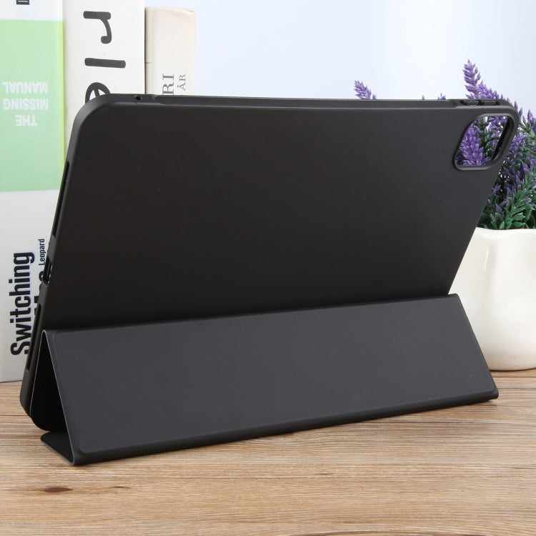 For iPad Pro 13 2024 GEBEI 3-folding Holder Shockproof Flip Leather Tablet Case(Black) - iPad Pro 13 2024 Cases by GEBEI | Online Shopping South Africa | PMC TechLife | Buy Now Pay Later Mobicred
