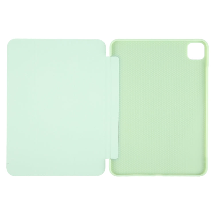 For iPad Pro 13 2024 GEBEI 3-folding Holder Shockproof Flip Leather Tablet Case(Green) - iPad Pro 13 2024 Cases by GEBEI | Online Shopping South Africa | PMC Jewellery | Buy Now Pay Later Mobicred