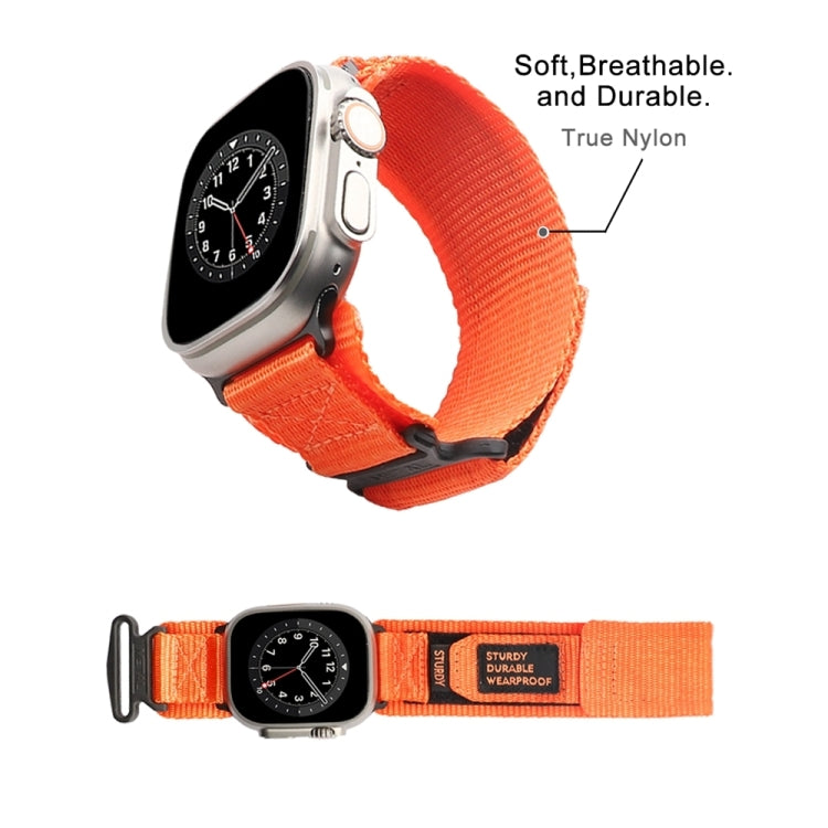 Nylon Two Section Watch Band For Apple Watch Ultra 2 49mm(Orange) - free shipping - PMC Jewellery - Order now!
