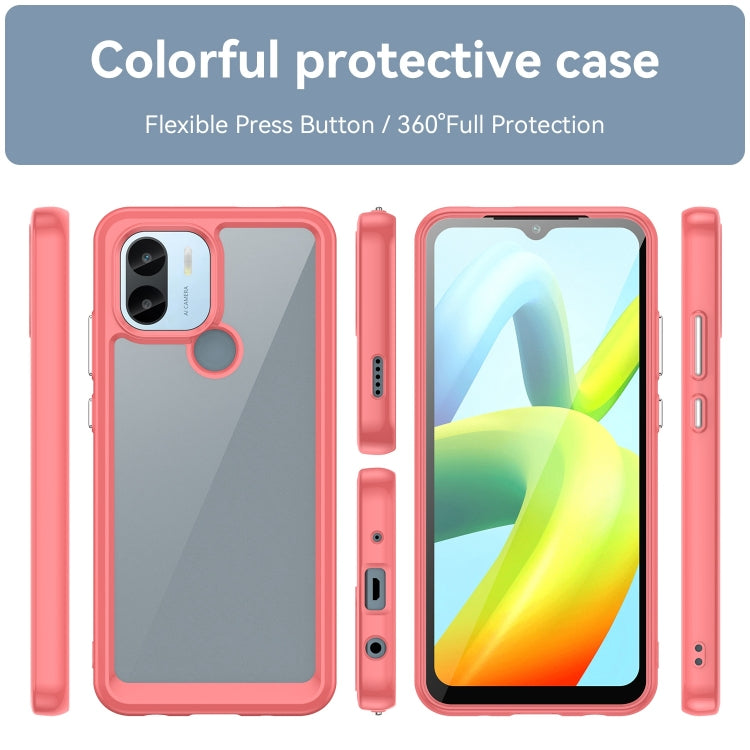 For Xiaomi Poco C50 Colorful Series Acrylic Hybrid TPU Phone Case(Red) - Xiaomi Cases by PMC Jewellery | Online Shopping South Africa | PMC Jewellery | Buy Now Pay Later Mobicred