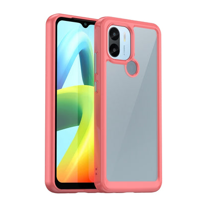 For Xiaomi Poco C51 Colorful Series Acrylic Hybrid TPU Phone Case(Red) - Xiaomi Cases by PMC Jewellery | Online Shopping South Africa | PMC Jewellery | Buy Now Pay Later Mobicred