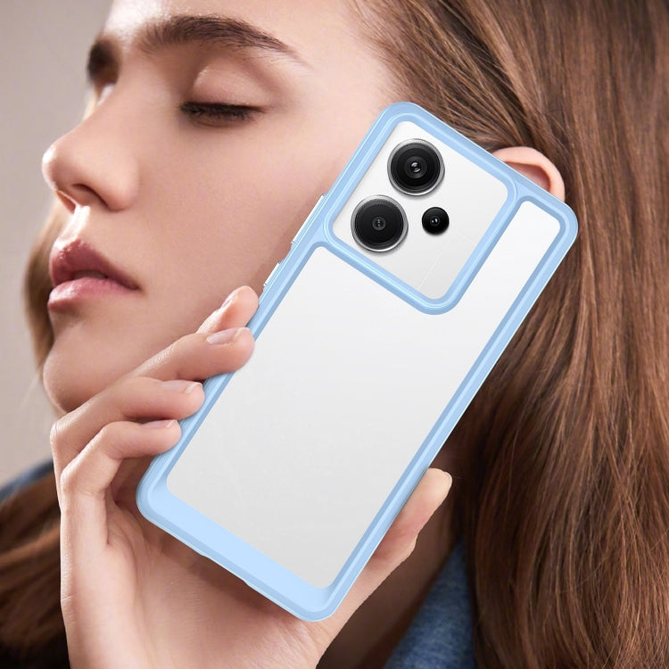 For Xiaomi Redmi Note 13 Pro+ Colorful Series Acrylic Hybrid TPU Phone Case(Blue) - Note 13 Pro+ Cases by PMC TechLife | Online Shopping South Africa | PMC TechLife | Buy Now Pay Later Mobicred