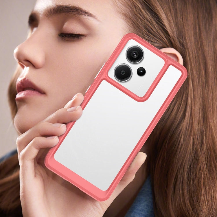 For Xiaomi Redmi Note 13 Pro+ Colorful Series Acrylic Hybrid TPU Phone Case(Red) - Xiaomi Cases by PMC TechLife | Online Shopping South Africa | PMC TechLife | Buy Now Pay Later Mobicred
