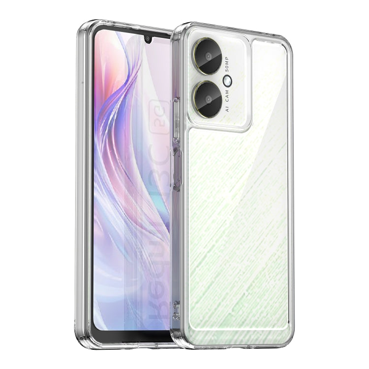 For Xiaomi Redmi 13C 5G Colorful Series Acrylic Hybrid TPU Phone Case(Transparent) - 13C Cases by PMC Jewellery | Online Shopping South Africa | PMC Jewellery | Buy Now Pay Later Mobicred