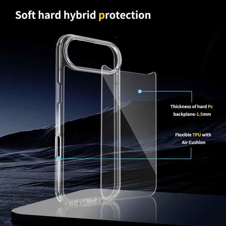 For iPhone 17 Air Scratchproof Acrylic TPU Phone Case(Black) - free shipping - PMc TechLife - Order now!