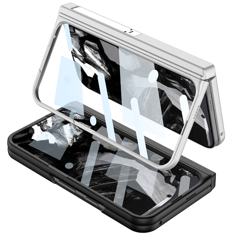 For Google Pixel 9 Pro Fold GKK Integrated Magsafe Fold Hinge Full Coverage Phone Case with Holder(White) - free shipping - PMC Jewellery - Order now!