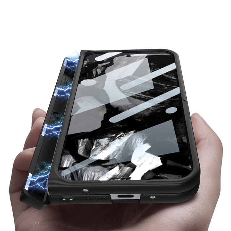 For Google Pixel 9 Pro Fold GKK Integrated Fold Hinge Full Coverage Phone Case with Holder(White) - free shipping - PMC Jewellery - Order now!