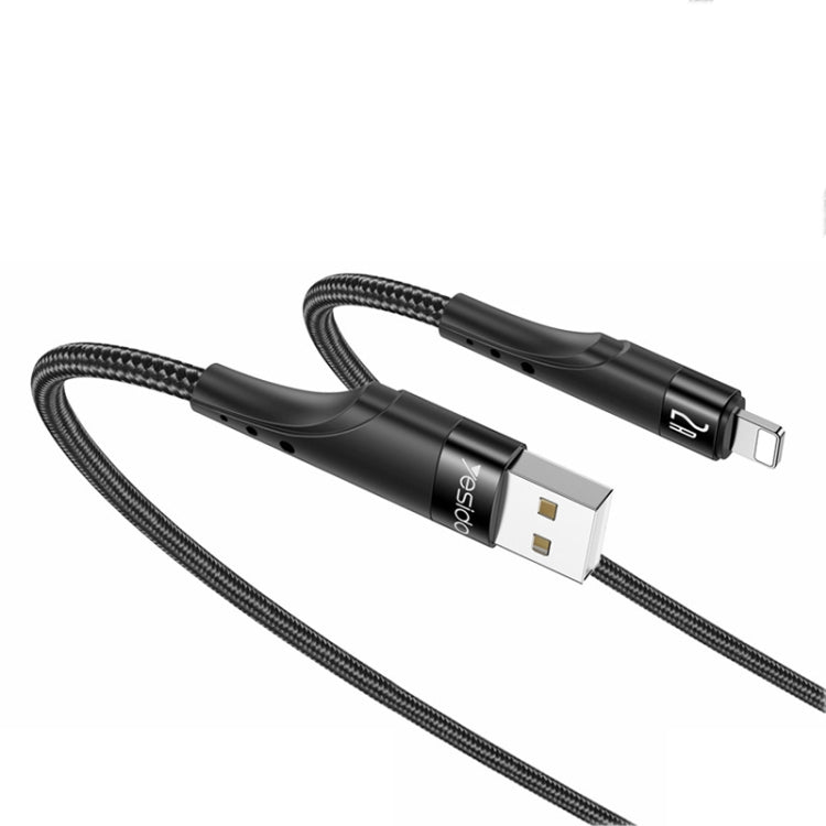 YESIDO CA109 3m 2A USB to 8 Pin Charging Data Cable(Black) - Normal Style Cable by Yesido | Online Shopping South Africa | PMC Jewellery | Buy Now Pay Later Mobicred