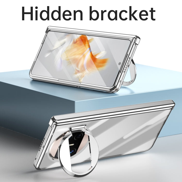 For Huawei Mate X3 Electroplating PC Folding Phone Case with Hinge(Black) - Huawei Cases by PMC TechLife | Online Shopping South Africa | PMC TechLife | Buy Now Pay Later Mobicred