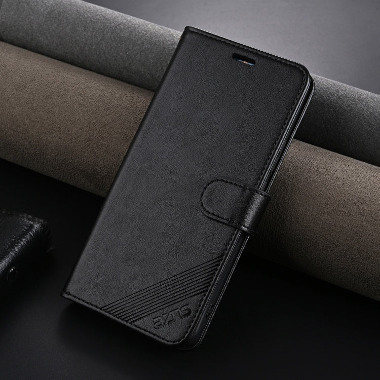 For Honor Magic6 Pro AZNS Sheepskin Texture Flip Leather Phone Case(Black) - Honor Cases by AZNS | Online Shopping South Africa | PMC Jewellery | Buy Now Pay Later Mobicred