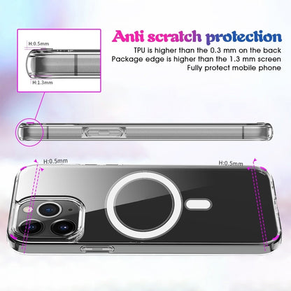 For iPhone 16 Pro MagSafe Clear Acrylic PC +TPU Phone Case(Transparent) - iPhone 16 Pro Cases by PMC Jewellery | Online Shopping South Africa | PMC Jewellery | Buy Now Pay Later Mobicred