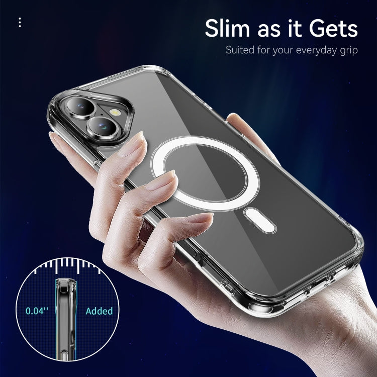 For iPhone 16 Plus MagSafe Clear Acrylic PC +TPU Phone Case(Transparent) - iPhone 16 Plus Cases by PMC TechLife | Online Shopping South Africa | PMC TechLife | Buy Now Pay Later Mobicred