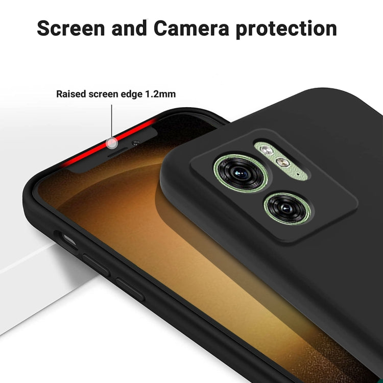 For Motorola Edge 2023 Solid Color Liquid Silicone Dropproof Full Coverage Phone Case(Black) - free shipping - PMC TechLife - Order now!