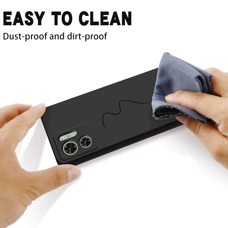 For Motorola Edge 2023 Solid Color Liquid Silicone Dropproof Full Coverage Phone Case(Black) - free shipping - PMC TechLife - Order now!