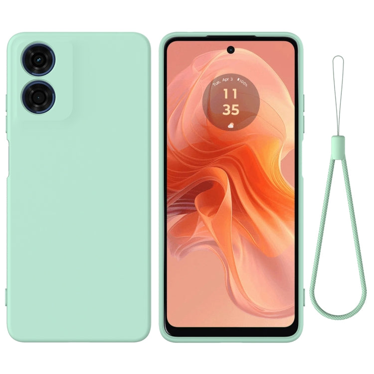 For Motorola Moto E14 Solid Color Liquid Silicone Dropproof Full Coverage Phone Case(Green) - free shipping - PMC TechLife - Order now!