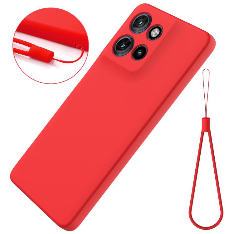 For Motorola Moto G Power 2025 Solid Color Liquid Silicone Dropproof Full Coverage Phone Case(Red) - free shipping - PMC TechLife - Order now!