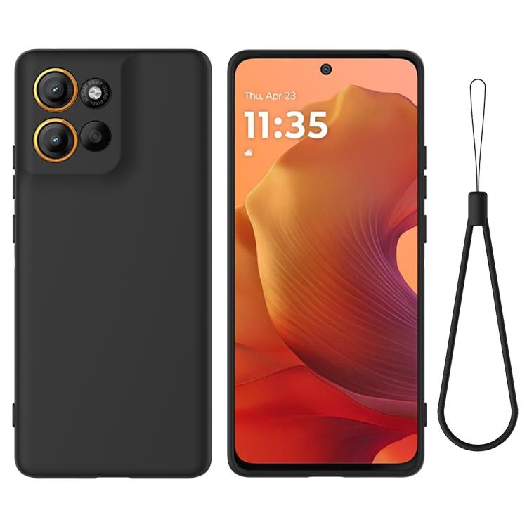 For Motorola Moto G15 Power Solid Color Liquid Silicone Dropproof Full Coverage Phone Case(Black) - free shipping - PMC TechLife - Order now!